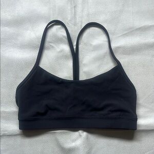 NWOT lululemon Power Y Black Sports Bra